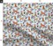 Golden Doodle Floral Purple Custom Printed Fabric by Spoonflower Various Fabrics by the Yard or Fat Quarter 9618703